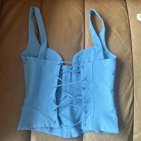 Blue Zara corset top - Picture 2 of 2